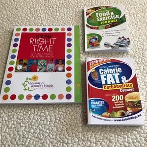 Health Pledge Book
Calorie Fat & Carb Counter Handbook
Food & Exercise Journal